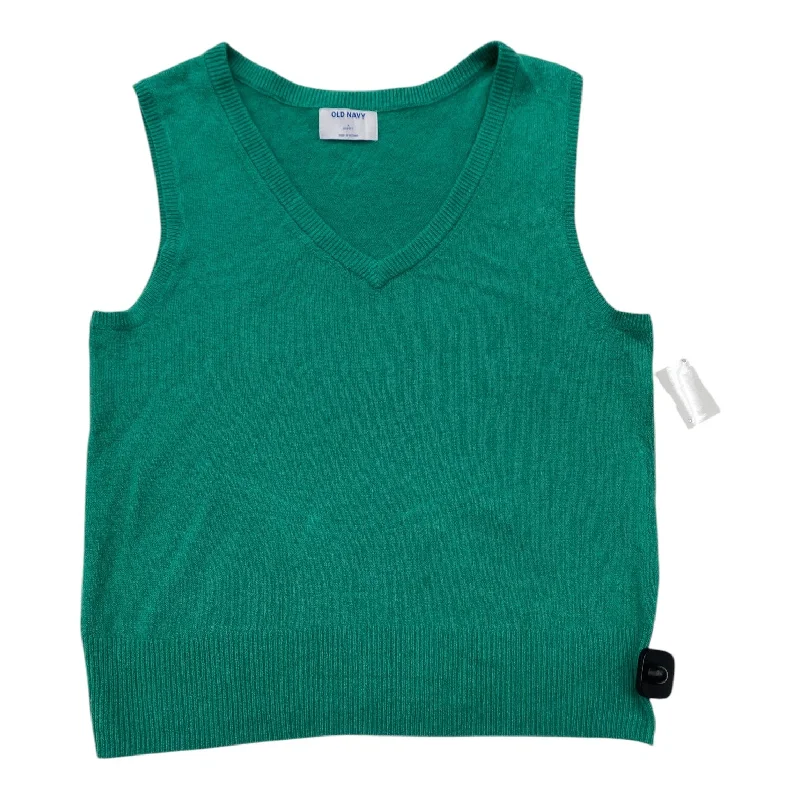 Top Sleeveless By Old Navy In Green, Size: L