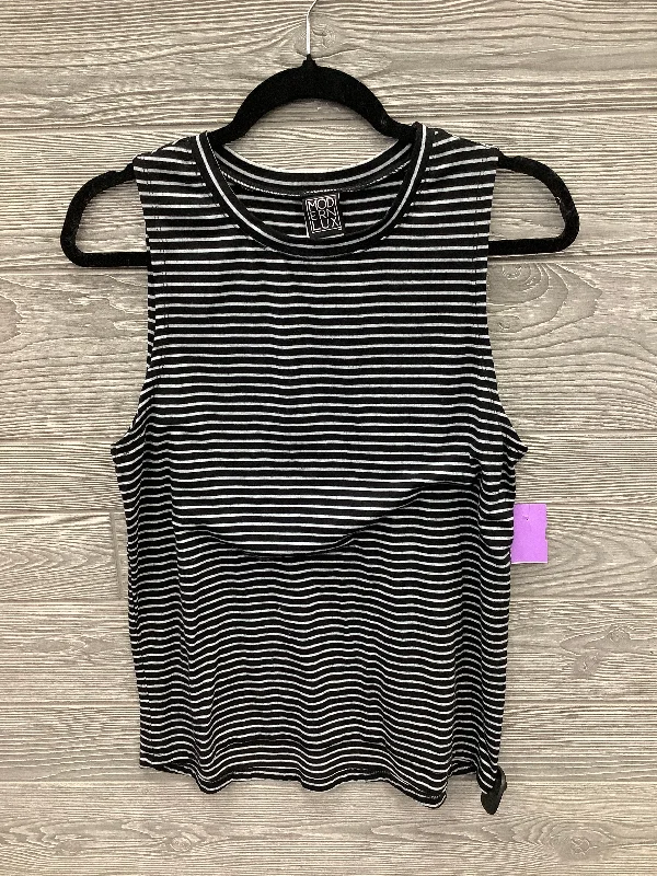 Top Sleeveless By Modern Lux In Striped Pattern, Size: L