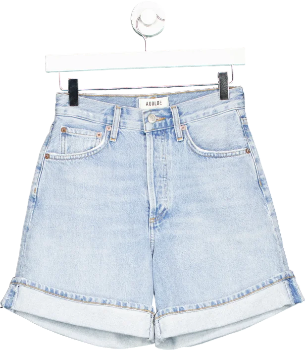 Agolde Light Blue Denim Shorts W23