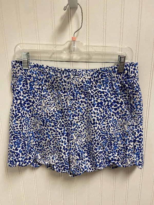 Shorts Designer By Lilly Pulitzer In Blue & White, Size: 8