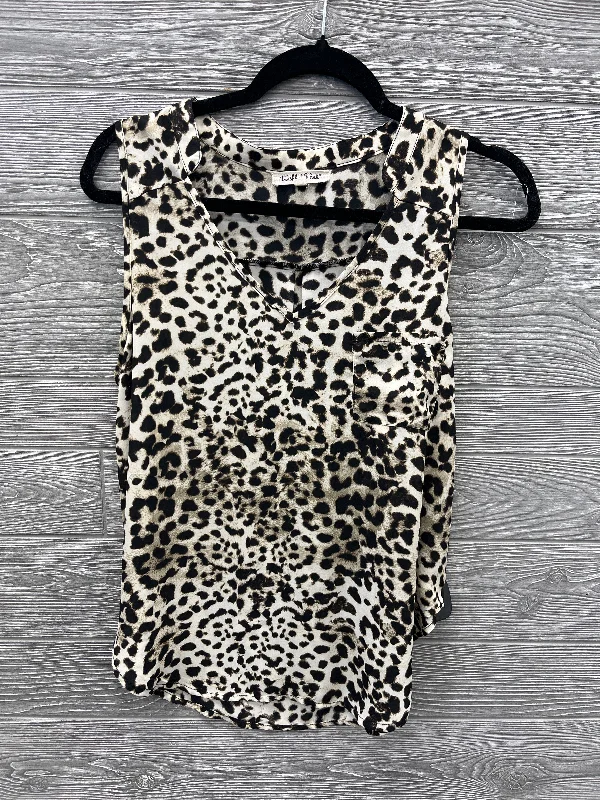 Top Sleeveless By Wishful Park In Animal Print, Size: L