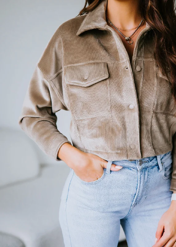 Kennie Corduroy Cropped Jacket