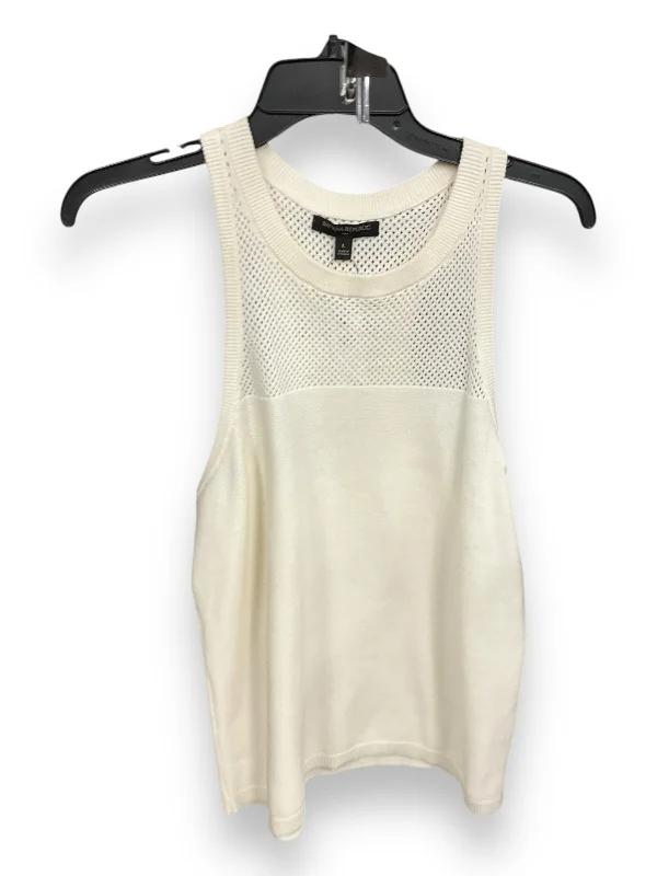 Top Sleeveless By Banana Republic In White, Size: L