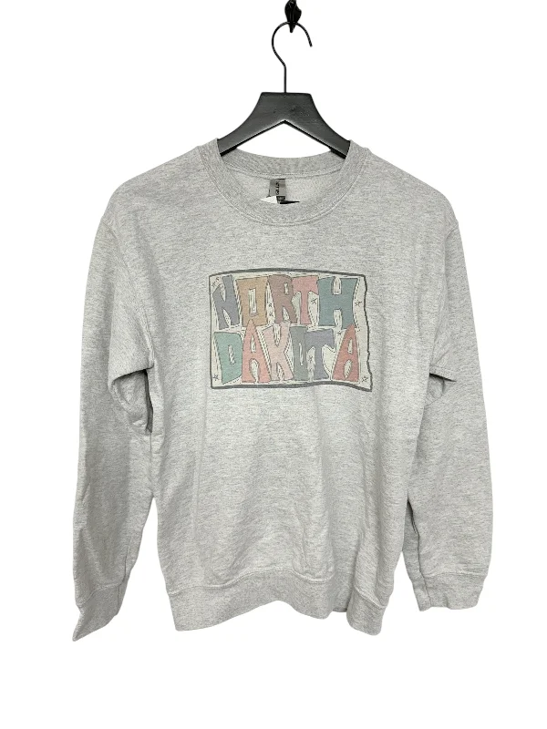 Sweatshirt Crewneck By Gildan In Grey, Size: S