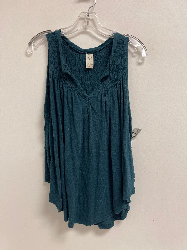 Top Sleeveless By We The Free In Teal, Size: S