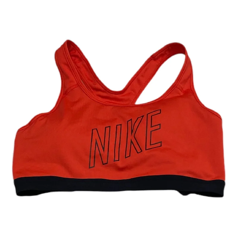 Athletic Bra By Nike In Red, Size: Xl