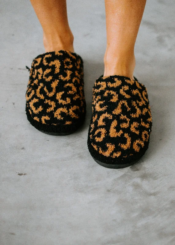 Spotted You Leopard Print Slipper