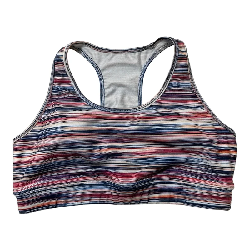 Athletic Bra By Gapfit In Striped, Size: L