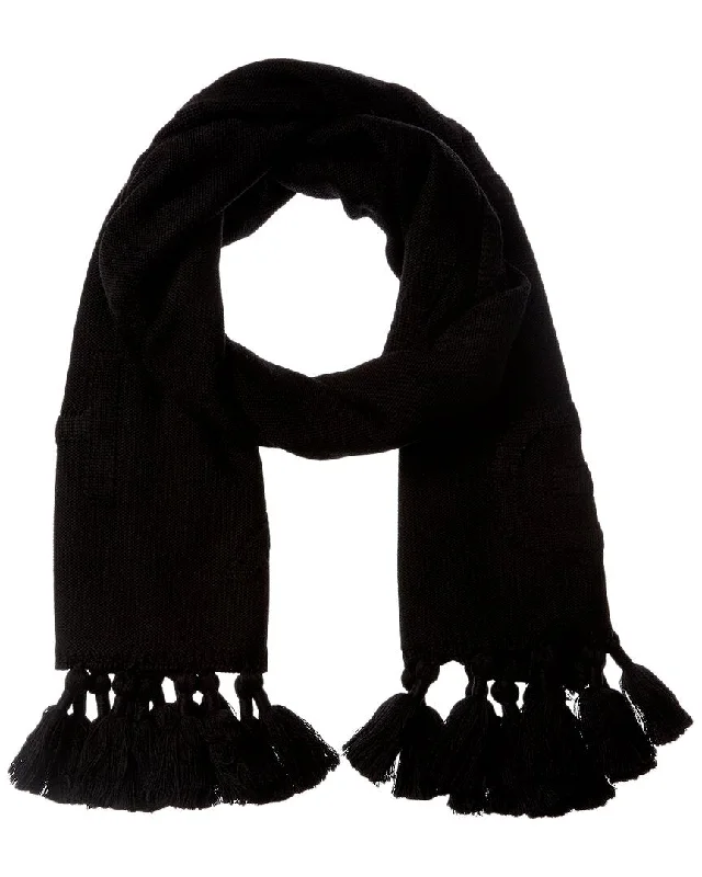 Givenchy Logo Tassel Wool Scarf