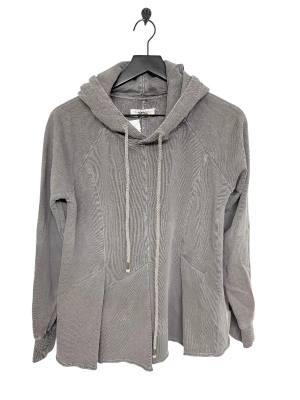 Sweatshirt Hoodie By Pilcro In Grey, Size: M