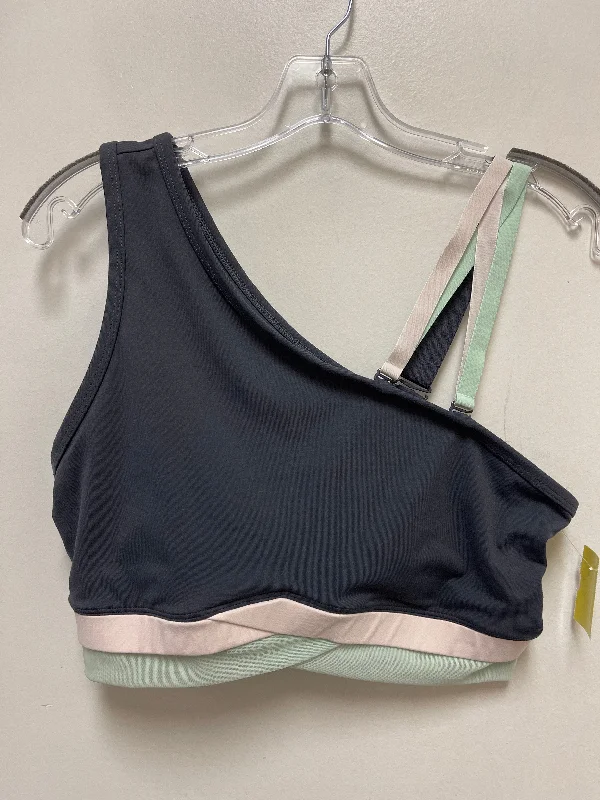 Athletic Bra By Fabletics In Blue & White, Size: L