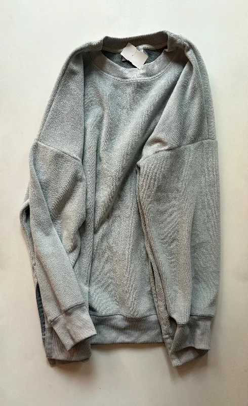 Sweatshirt Crewneck By Kat Mcrae In Grey, Size: Xl