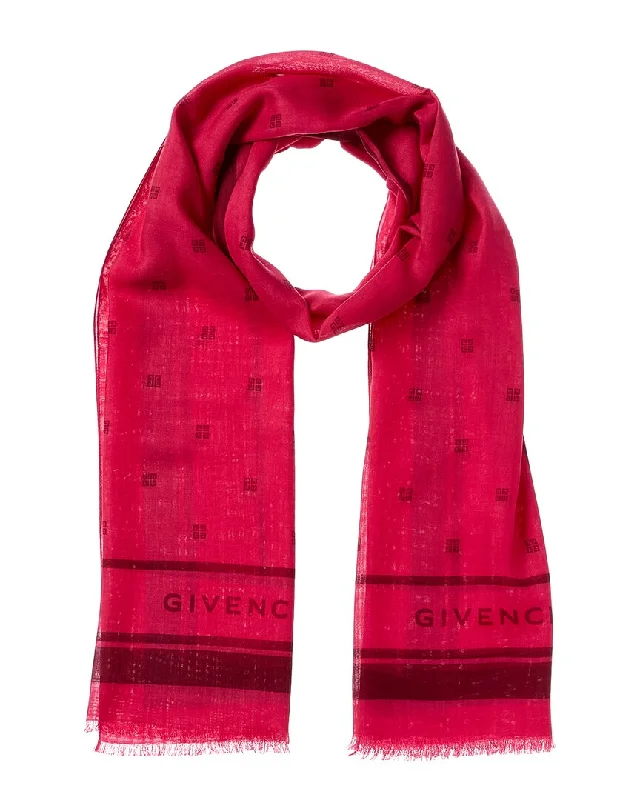 Givenchy Logo Cashmere & Silk-Blend Scarf