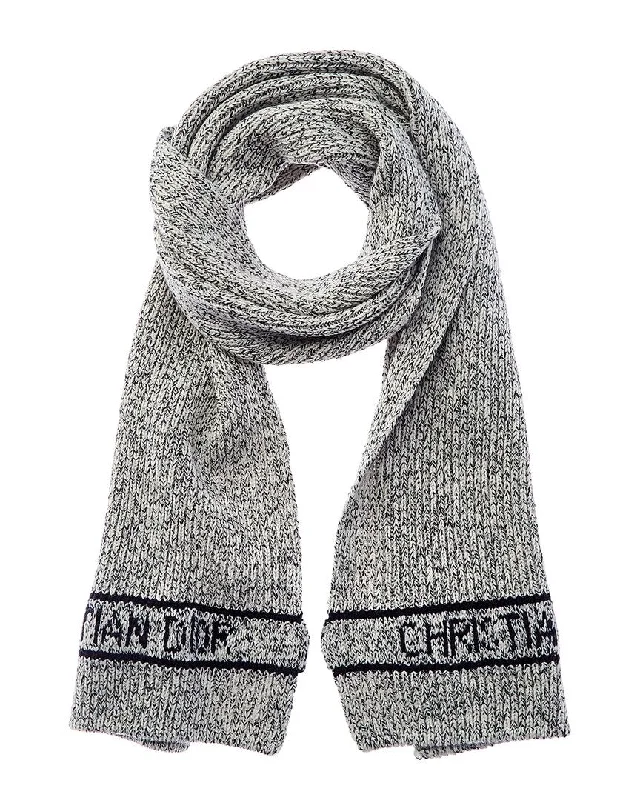 Dior Wool & Cashmere-Blend Scarf