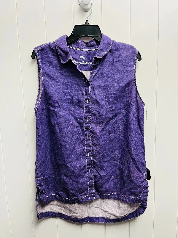 Top Sleeveless By Tommy Bahama In Purple, Size: L