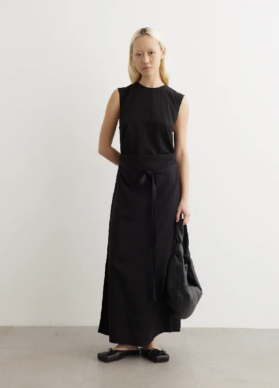 Fluid Tie-Waist Dress