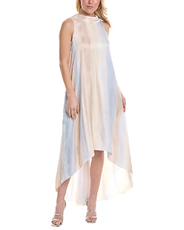 Peserico Mock Neck Maxi Dress