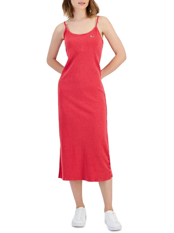 Womens Logo Sleeveless Maxi Dress