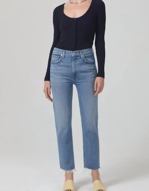 Daphne Crop Jeans In Pegasus