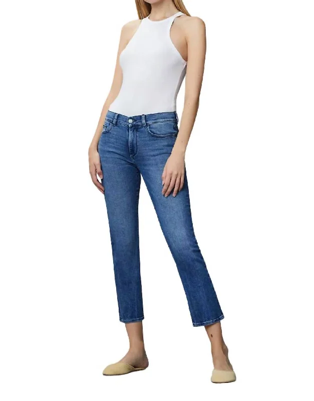 Mara Straight Ankle Jeans In Blue Bird