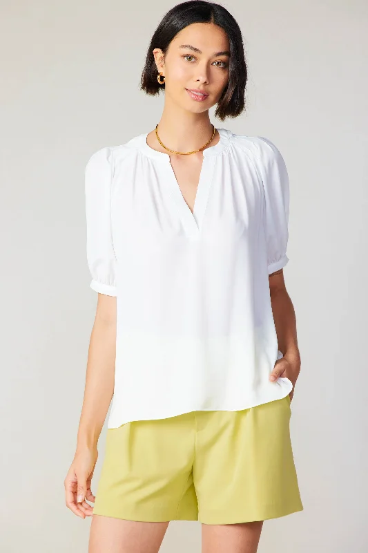 Classic V Neck Blouse