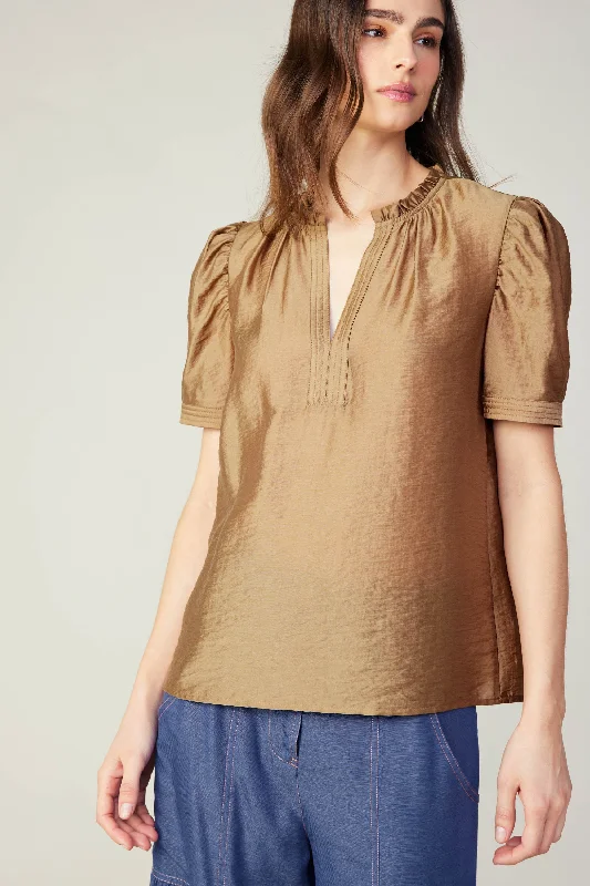 Gathered Sleeve Blouse