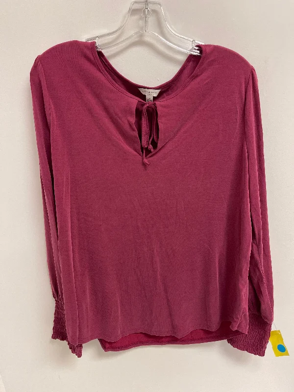 Top Long Sleeve By Lucky Brand In Pink, Size: L