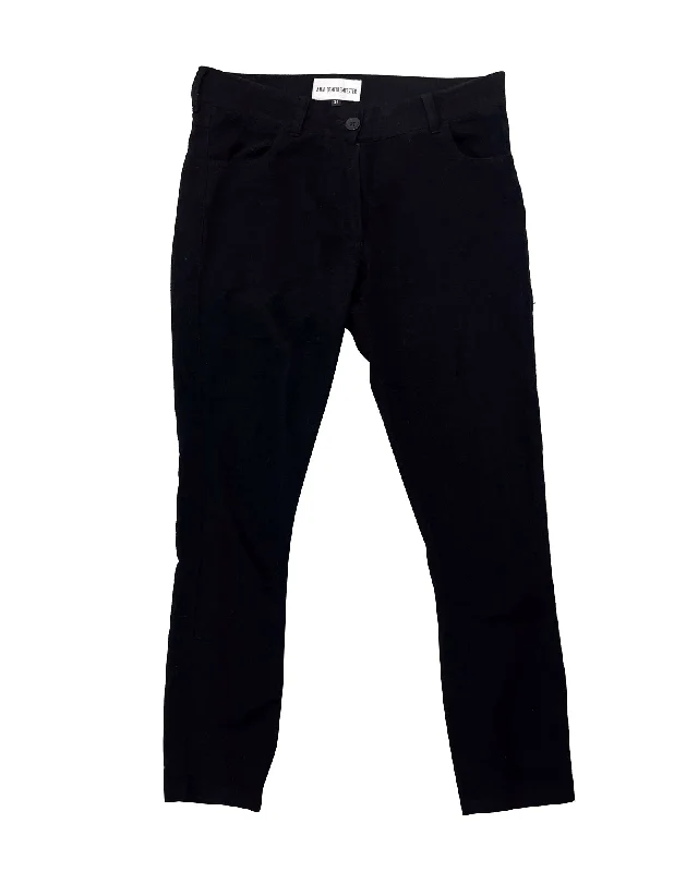 Ann Demeulemeester  Size: 34 Rayon Blend Cotton Skinny Long Pants