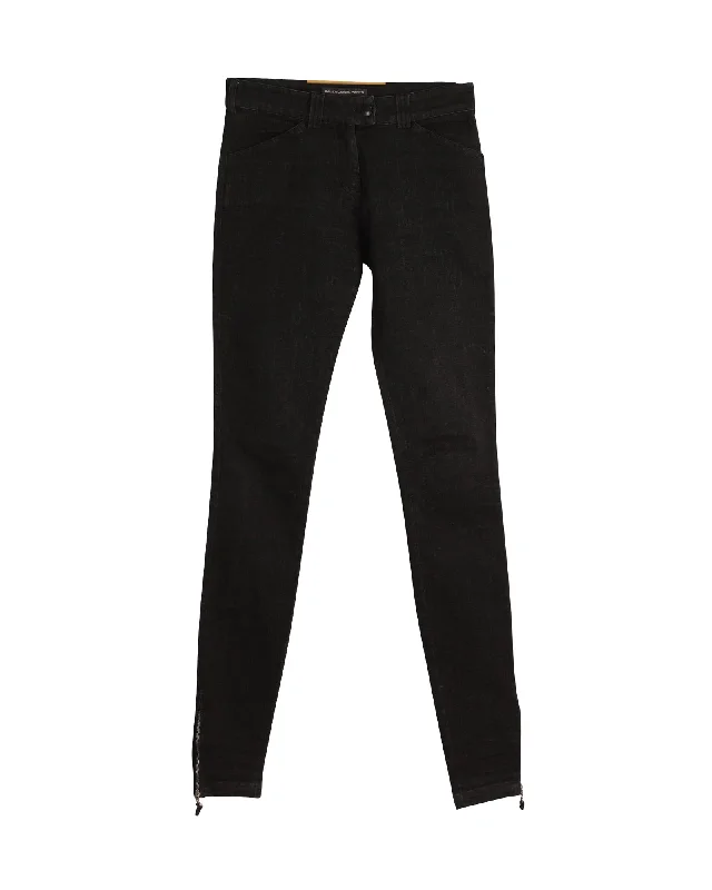 Balenciaga Skinny Jeans in Black Cotton