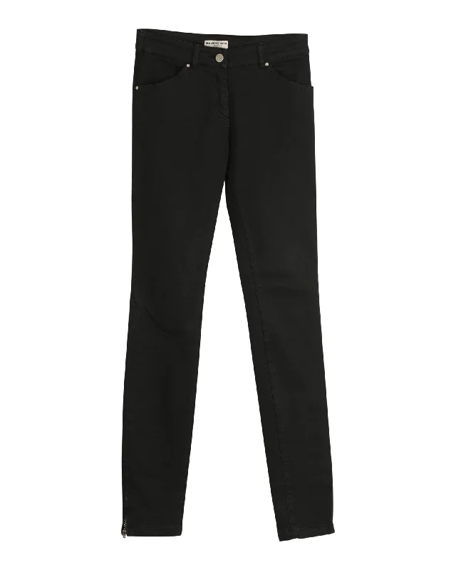 Balenciaga Skinny Jeans in Black Denim Cotton