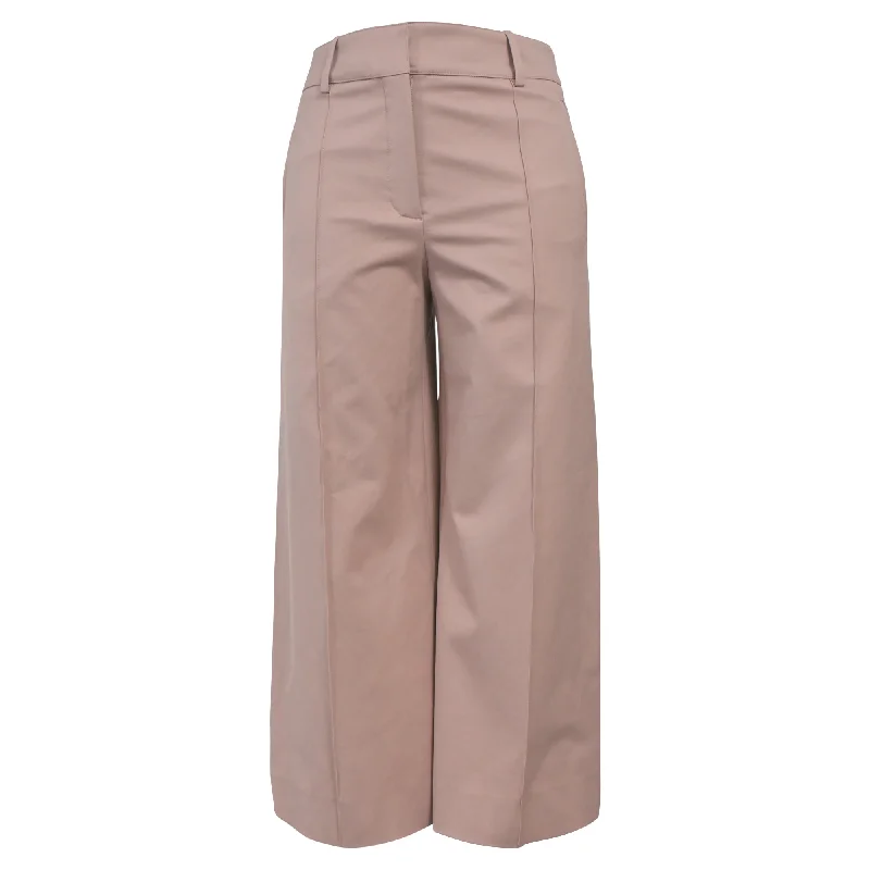 Hermès Wide Leg Pants in Pink Cotton