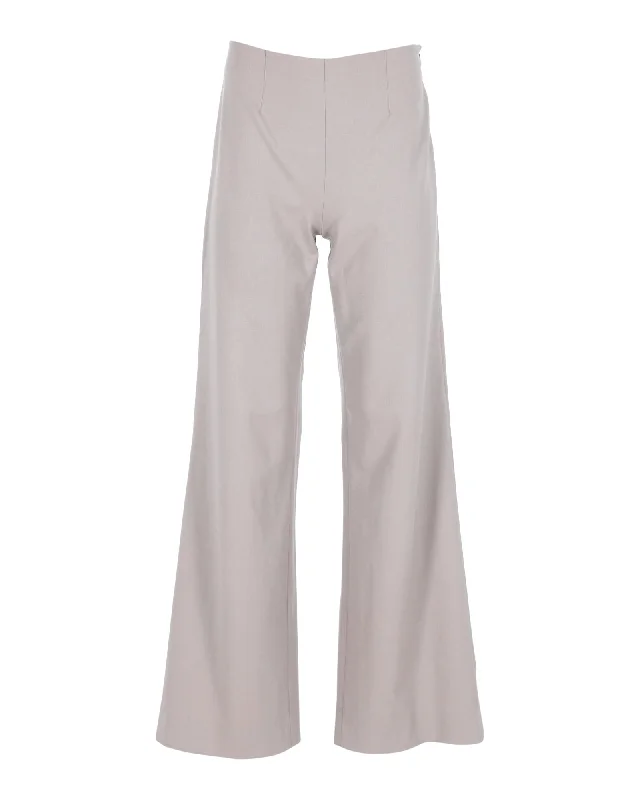 Ralph Lauren Wide-Leg Pants in Beige Wool