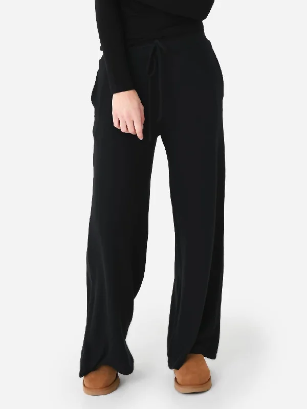 Wide Leg Pant In Black