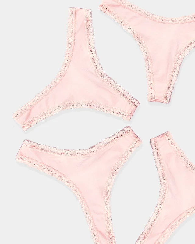 Thong Four Pack - Pink-a-Boo