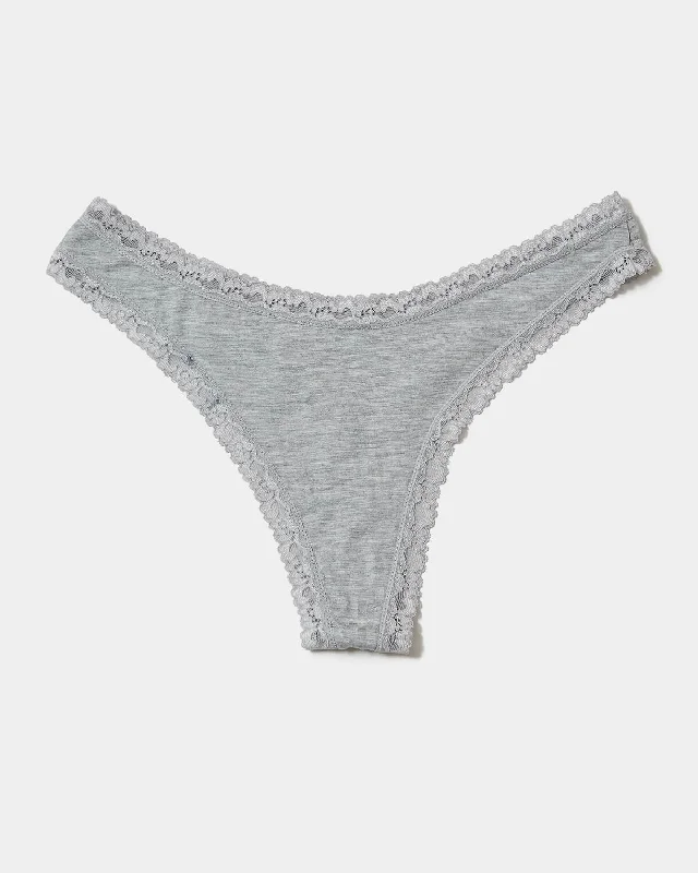 Thong - Grey Marl