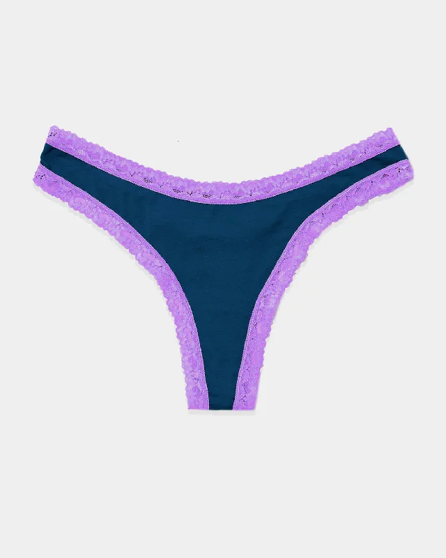 Thong - Midnight Neon Purple