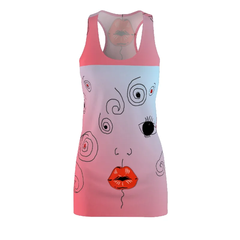 Women's Cut & Sew Racerback Dress KISSY PINK