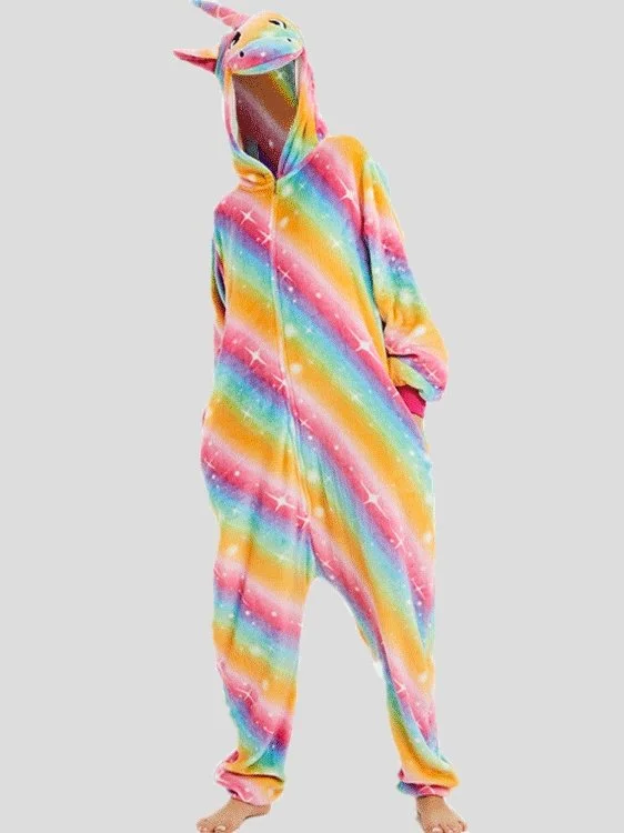 Women's Pajamas Unicorn Cute Cartoon Animal One-Piece Pajamas